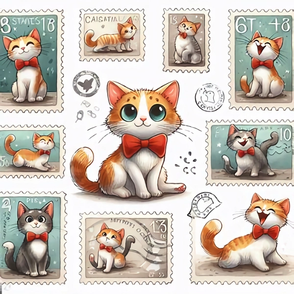 猫の切手