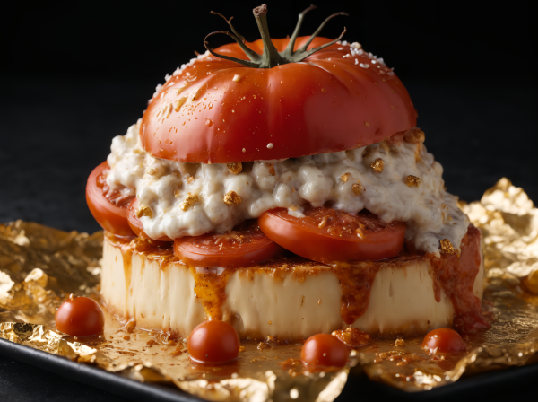 ウンダバー＿の　トマトとチーズのどろどろっとしたやつ！