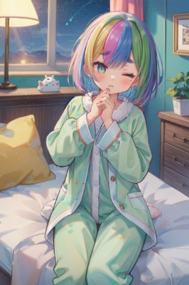 月明かりが眩しい～＞＜。