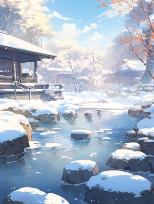 温泉地