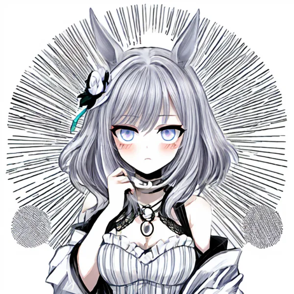 銀髪ウサギの内緒の微笑