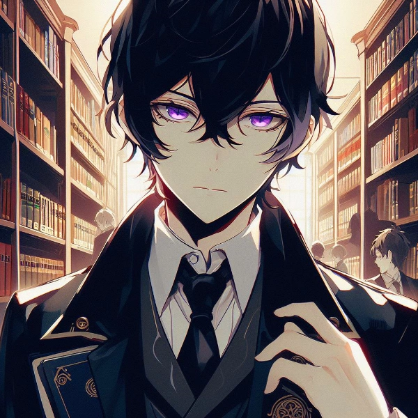 図書室にいる、黒髪短髪男性(15枚)その2