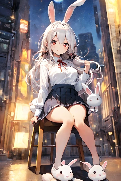 うさちゃんスリッパ