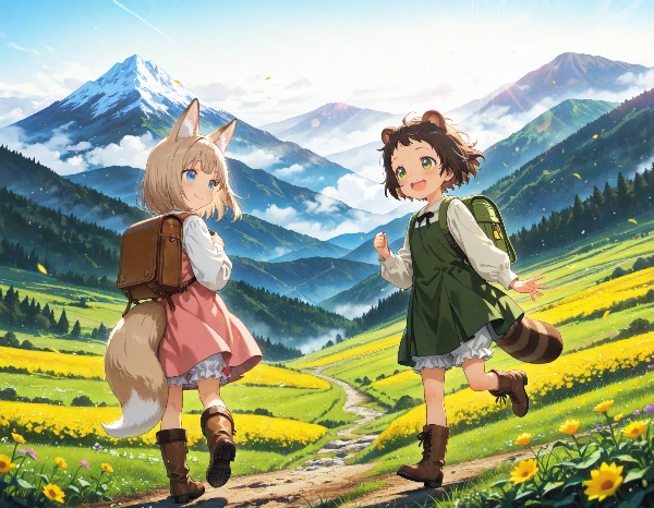 コン子とポン子・いざ、アイピク島へ！
