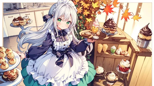 メイドの秋色スイーツタイム