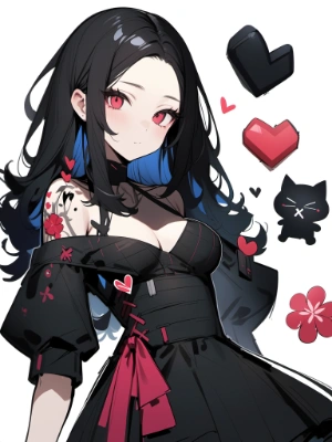 black dress