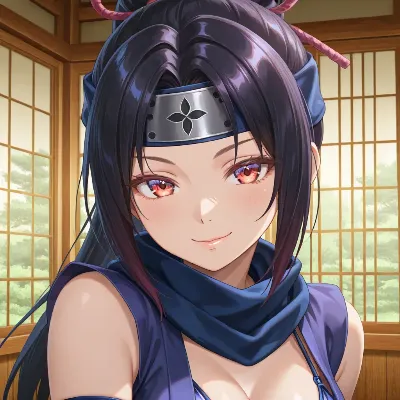 赤い瞳のくノ一