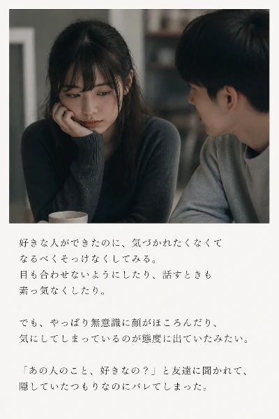 現代版：忍ぶれど色に出でにけりわが恋は ものや思ふと人の問ふまで