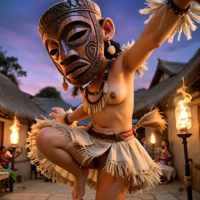 夕暮れのティキダンス