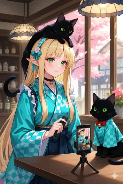 おそろい衣装で記念撮影