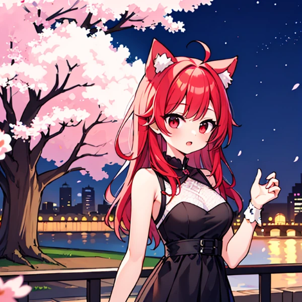 夜桜猫娘