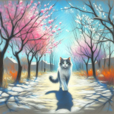 春と猫