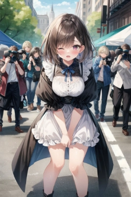 スカートが短すぎる女の子
