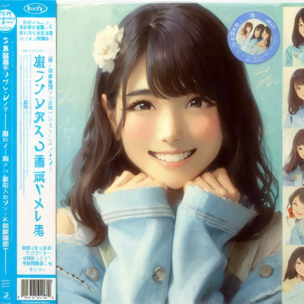 80年代アイドル歌手・LPレコードジャケット風～🎵2