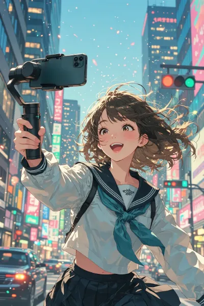 桜舞う街角の動画冒険