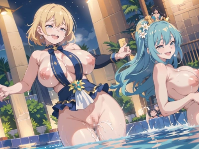 枕アイドルプールパーティー