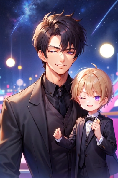 ウィンクする黒髪短髪男性★（４枚）