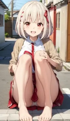 裸足のちさと(リコリス・リコイル)