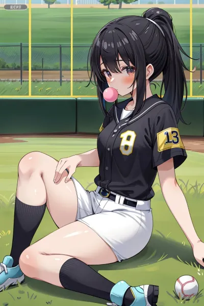 ガムは野球選手が噛んでいるイメージ