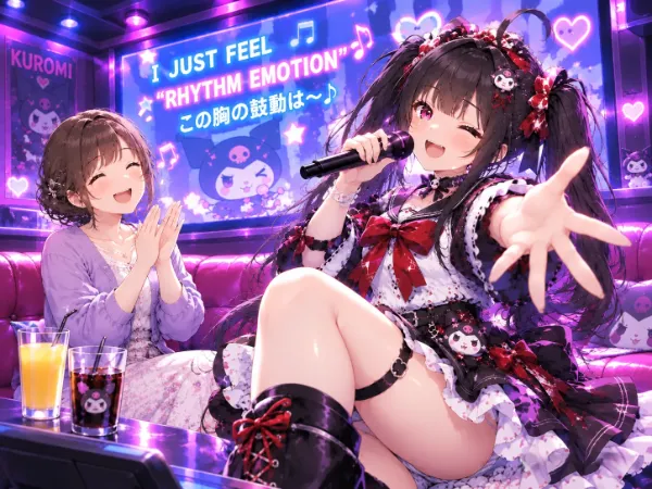 お題 『カラオケ』 クロミ歌います♪