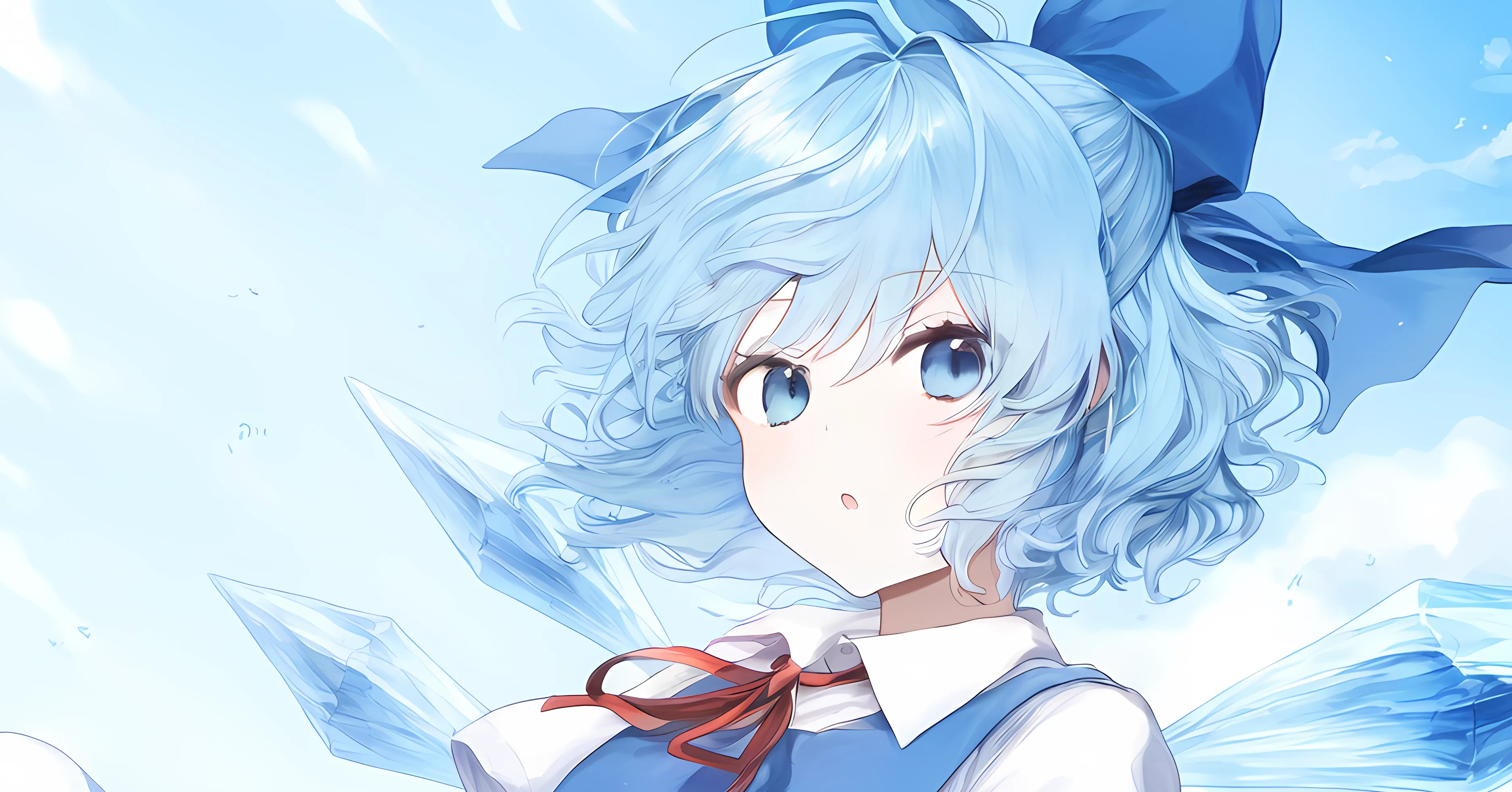 Cirno looks cool and refreshing | Aipictors