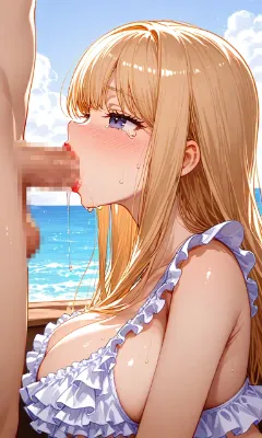 太平洋の海岸で捕まってしまった海水浴客が船上で・・