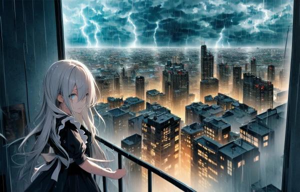 轟く空とメイドちゃん②