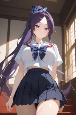 紫髪のお嬢さん