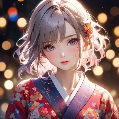 夜祭りの優しい微笑み