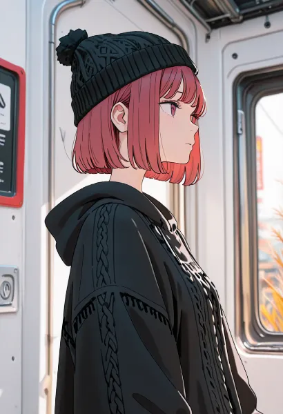 夕暮れ電車で交差する想い