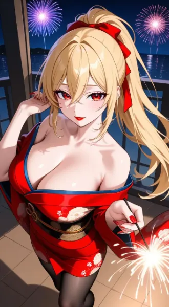 清寧と劉妃♡(花火)