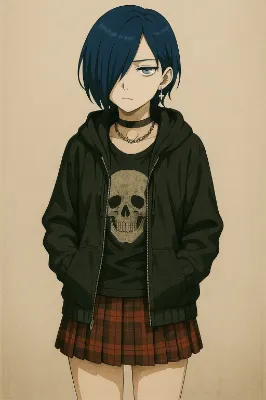 【過去画像リメイク企画 15】 パンクロックな女性
