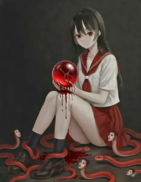 血が滴る赤い玉