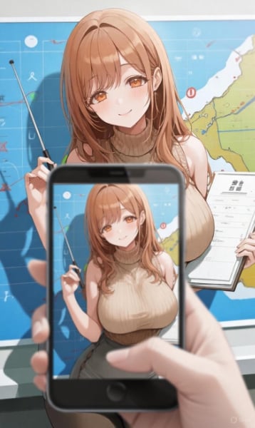 魔法のスマホ(天気予報士のお姉さん)