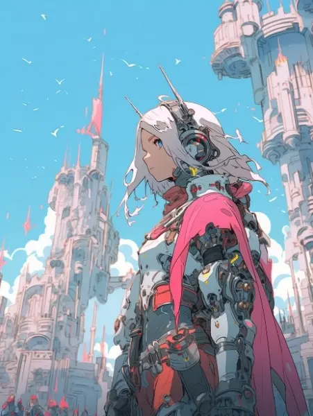 城を守るアンドロイドの騎士