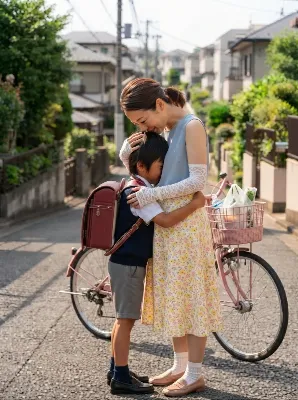 主婦と息子　おかえりなさい