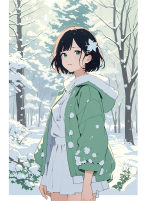 green hood jacket