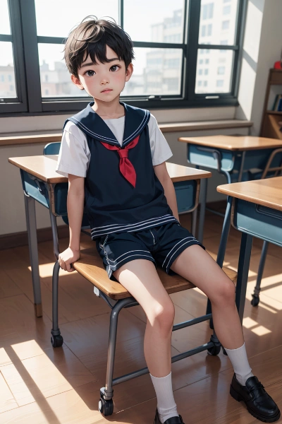 セーラー服とショートパンツの組み合わせは耽美だと思うんだ