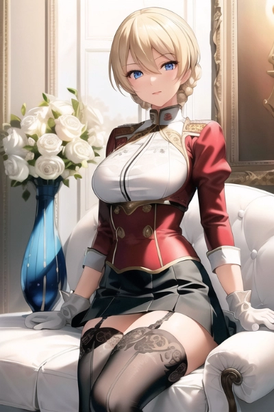 やはり青いバラでは無いとしっくり来ませんわね