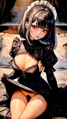 メイドさん(コミック風)