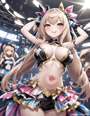 アイドルの腋と臍