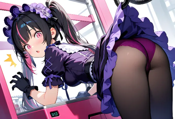 【UFOキャッチャー】アームにスカートをめくられるエリスロ