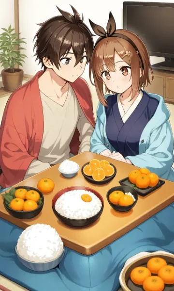 みかん囲んでほっこりタイム