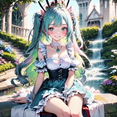 庭園のお姫様の初音ミク