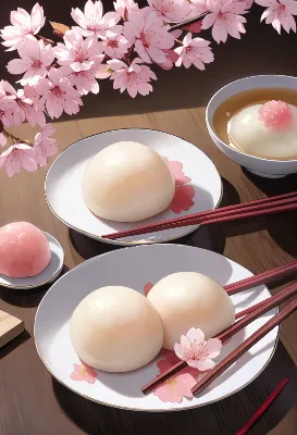 桜舞う春の甘いひと時