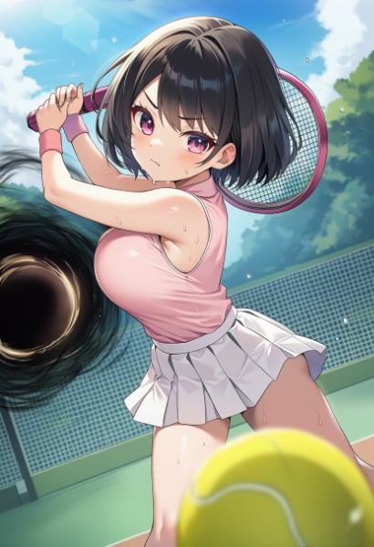 テニヌ技に目覚めた少女