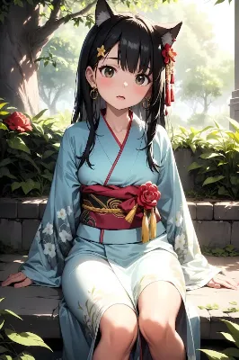 ケモミミ和服ちゃん