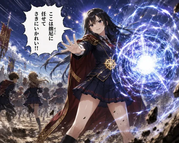 では、ここは拙尼に任せて──先に行かれい！！