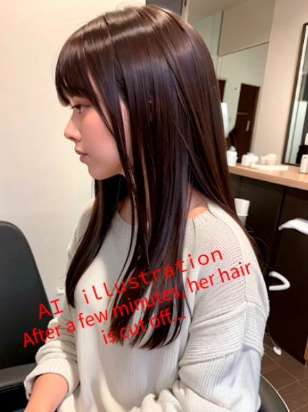 ロングヘア美少女