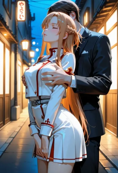 寝かせれば、よくね？  アスナ制服編